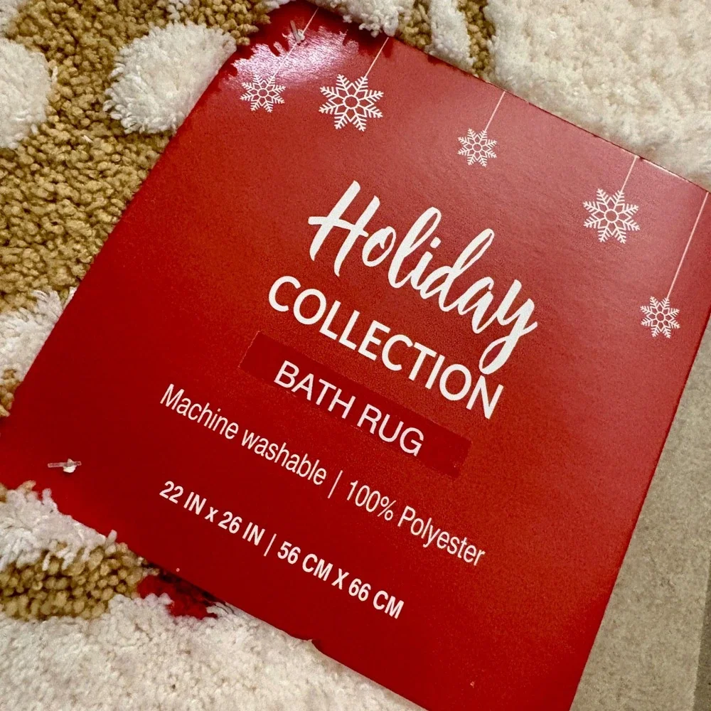 Holiday Collection Gingerbread Boy and Girl Bath Rug 22x26‎ NEW Christmas Decor